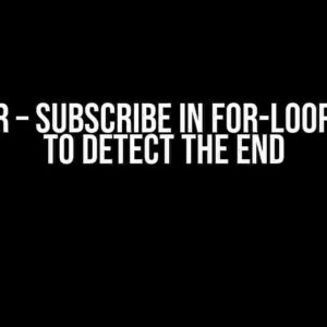 Angular – Subscribe in For-Loop -> How to Detect the End