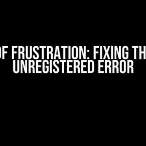 Fullof Frustration: Fixing the FCM Unregistered Error